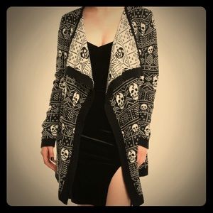 Skull Cardigan Fair Isle Hot Topic Sweater